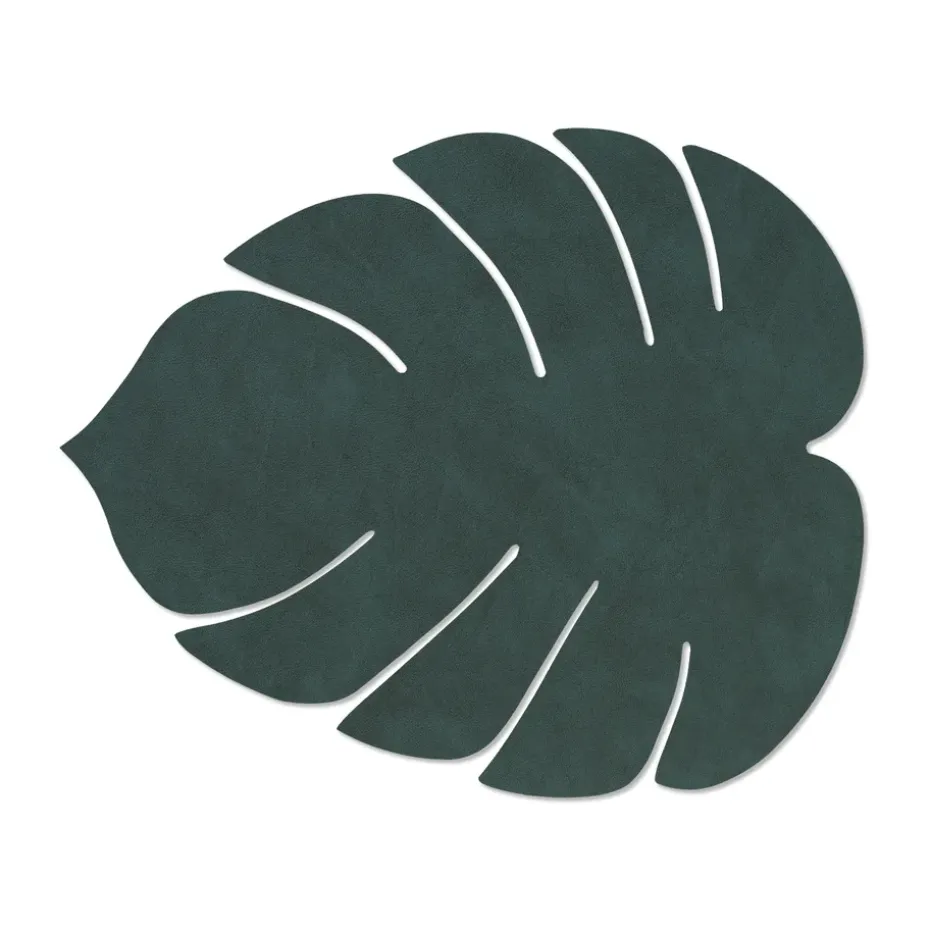 Monstera Leaf Nupo placemat L, Donkergroen