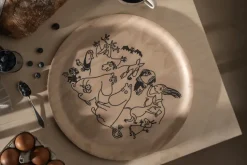 Moomin 80 dienblad Ø35 cm, Berkenhout