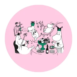 Moomin 80 onderzetter Ø21 cm, Roze