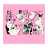 Moomin 80 papieren servetten 20-pack, Roze