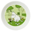 Moomin bord, groen gras