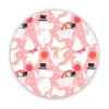 Moomin celebration onderzetter Ø21 cm, Wit-roze