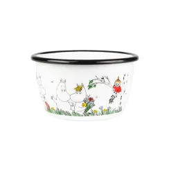 Moomin Colors emaillen kom 30 cl, Happy Family