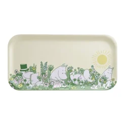 Moomin dienblad 22x43 cm, In the garden