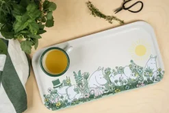 Moomin dienblad 22x43 cm, In the garden