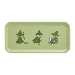 Moomin dienblad 13x27 cm, Retro Snufkin