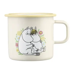 Moomin emaille mok 55 cl, Flowers