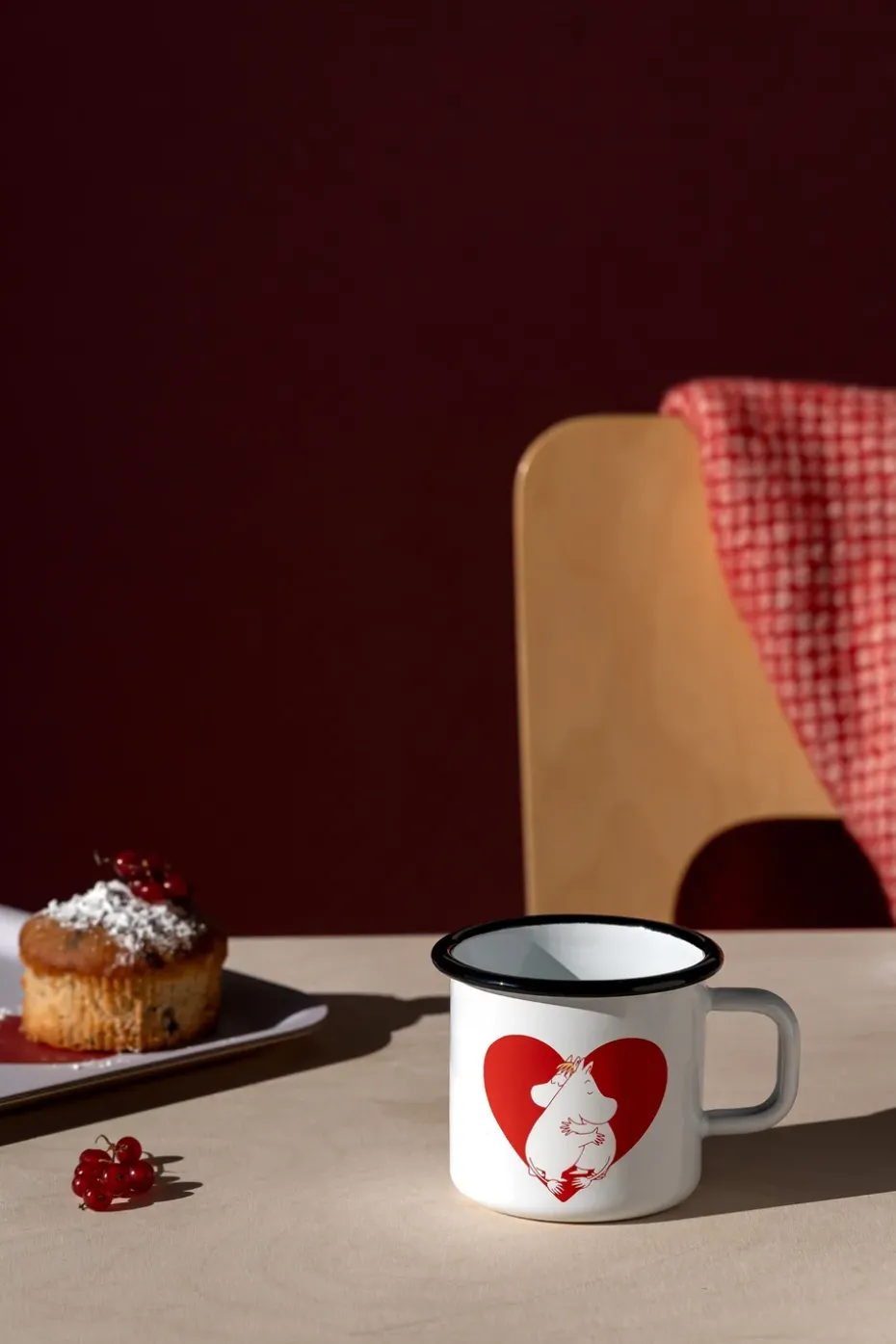 Moomin emaille mok 37 cl, Heart