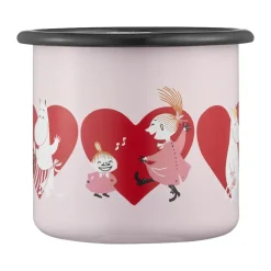 Moomin emaille mok 25 cl, Heart