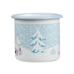 Moomin emaille mok 37 cl, Let it snow