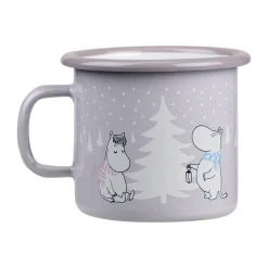 Moomin emaille mok 25 cl, Snowfall