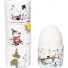 Moomin gekleurde eierdoppen 4-delig, Wit met motief