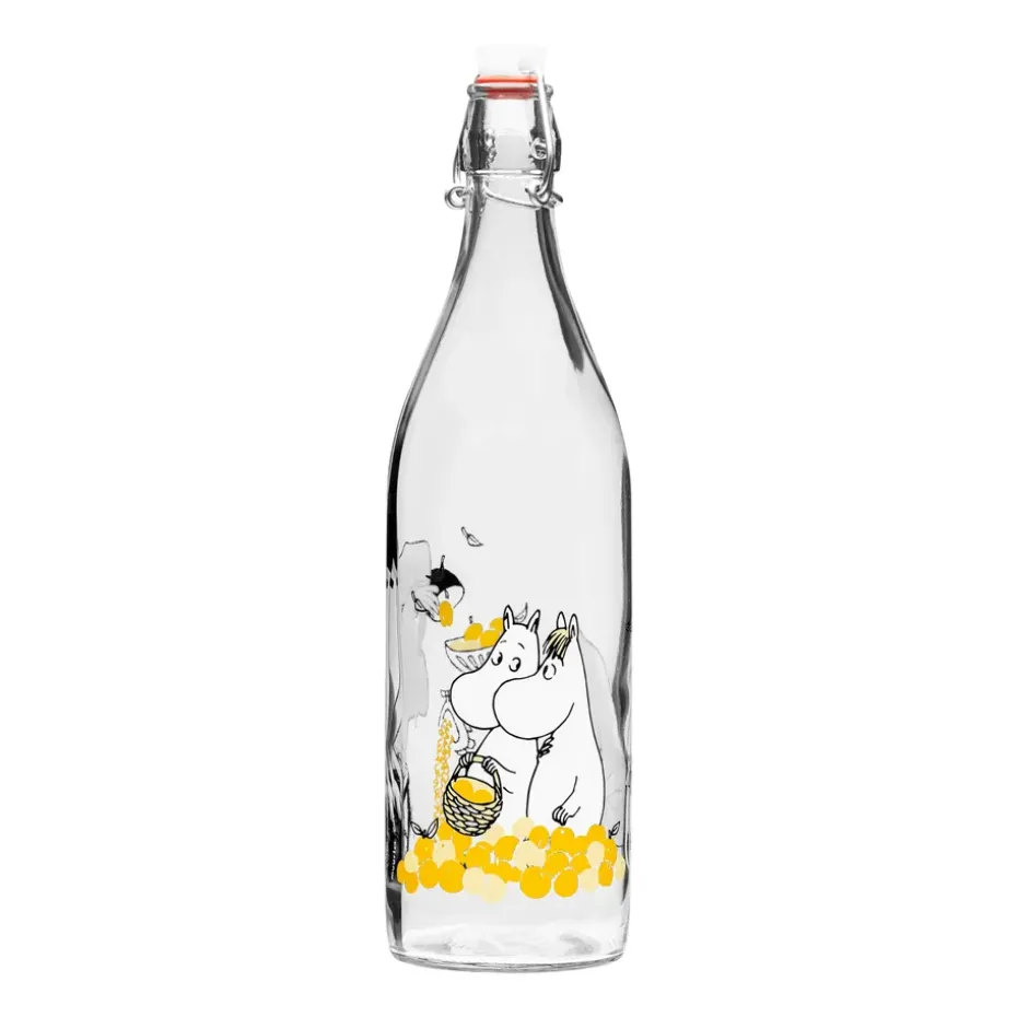Moomin glazen fles 1 L, Fruits
