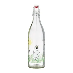 Moomin glazen fles 1 L, Meadow