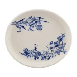 Moomin Haru ovale schaal 16 cm, Blauw-wit