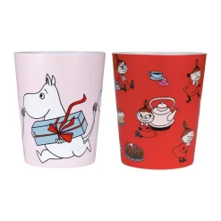 Moomin Little My tumblermokken 20 cl 2-pack, Rood-roze