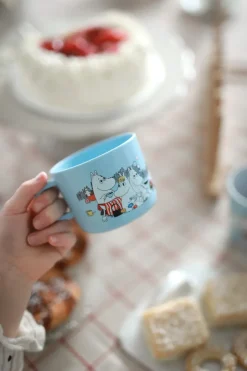 Moomin Picnic mok 25 cl, Lichtblauw