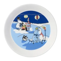 Moomin plate Bonfire & Sailing 2 parts, 19 cm