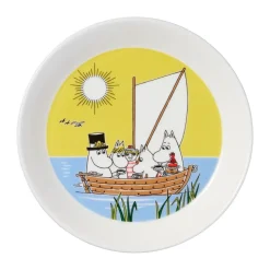 Moomin plate Bonfire & Sailing 2 parts, 19 cm