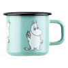 Moomin Retro emaillemok 37 cl, Mint