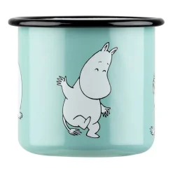 Moomin Retro emaillemok 37 cl, Mint
