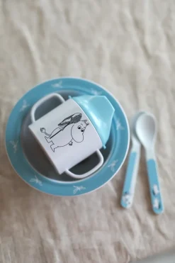Moomin Water & Bad tuitbeker & zuignapbord, Blauw