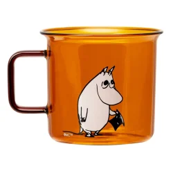 Moominpappa glazen mok 35 cl, Amber