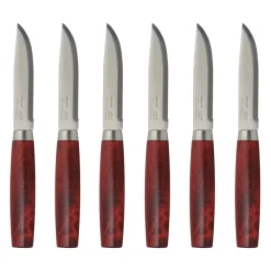 Morakniv Classic Steak Knife 6-pack, Rood