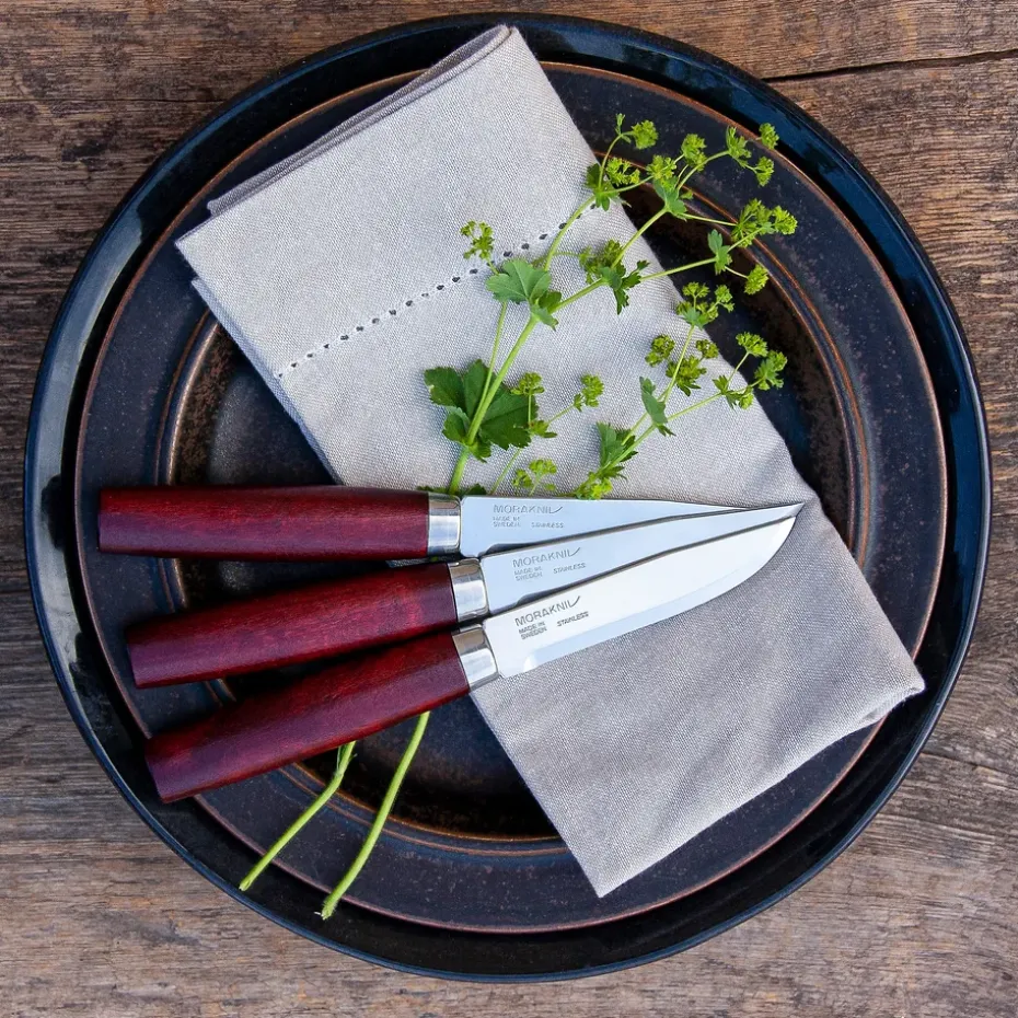 Morakniv Classic Steak Knife 6-pack, Rood