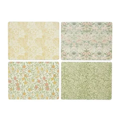 Morris & Co Simpley mixed placemat 4-delig, Fruit, Willow, Strawberry Thief, Marigold