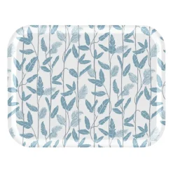 Mougli Blue dienblad 28x36 cm, Blue-white