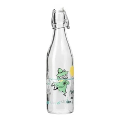 Mumin glazen fles 0,5 l, Fun in the water