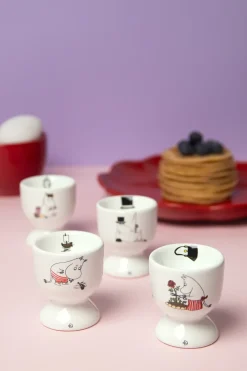 Mumin joy eierdop 4 delen, Wit-multi