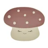 Mushroom placemat, Offwhite-red