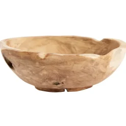 Muubs teak saladeschaal 30 cm, Natuur