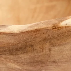 Muubs teak saladeschaal 30 cm, Natuur