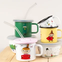 Muurla glazen rietjes 4-pack, Transparant