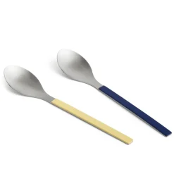 MVS serveerlepel 2-pack, Dark blue-yellow