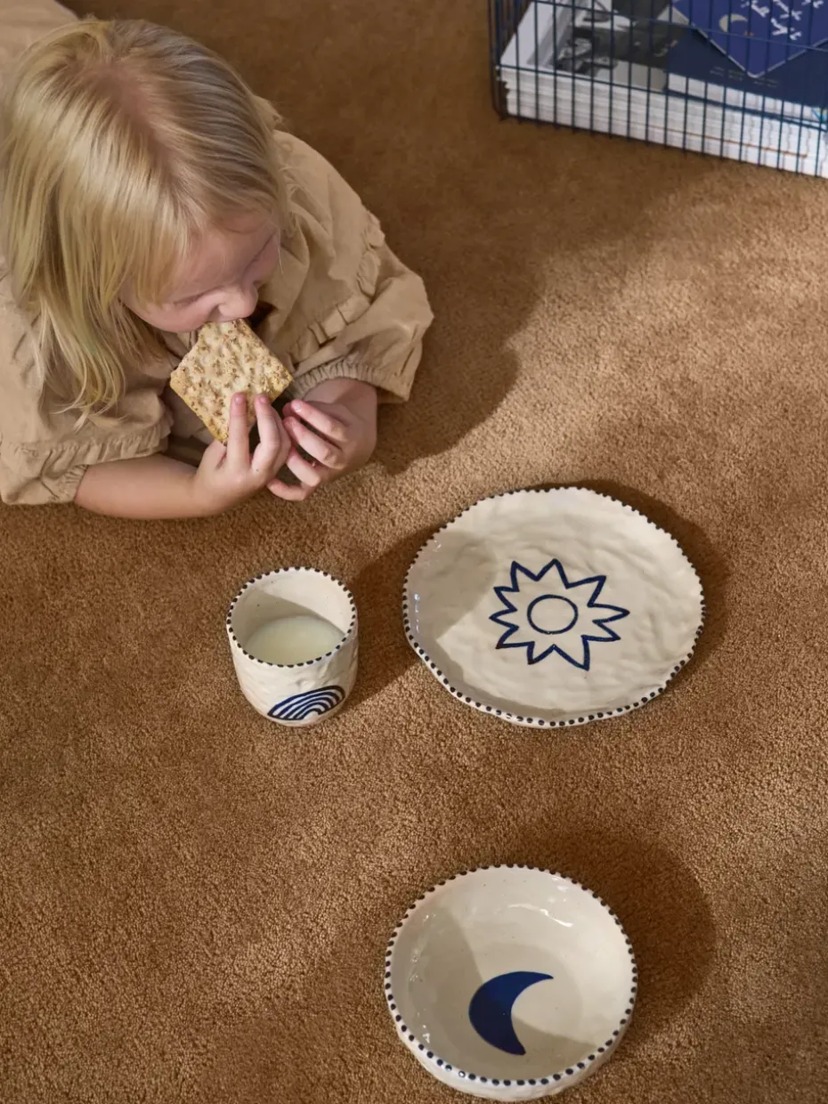 Naive kinderservies 3-delig, Deep blue