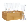 Nature snapsglas in bamboebox 6-pack 4 cl, Bamboe-helder
