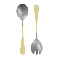 Nicolas Vahé saladebestek 2 delen, Geel