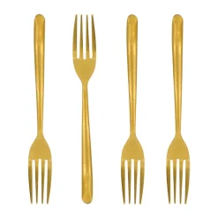 Nicolas Vahé taartvork 4-pack, Antiek gouden finish