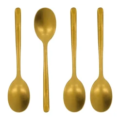 Nicolas Vahé theelepel 4-pack, Antiek gouden afwerking