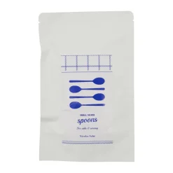 Nicolas Vahé theelepel 4-pack, Antiek zilverkleurige afwerking