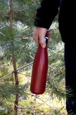 Nils stalen fles 50 cl, Rood Pantone