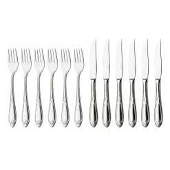 Nina vleesbestek 12 delig, roestvrij staal