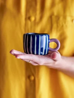 Nini kop 11,5 cl, Blauw-gestreept