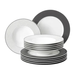 No Limits serviesset 12-delig, Antraciet