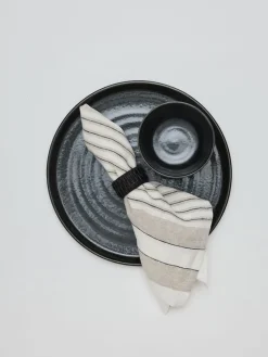 Noah linnenservet 50x50 cm, Beige streep