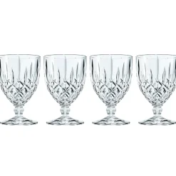 Noblesse glas op voet 4-pack, Transparant